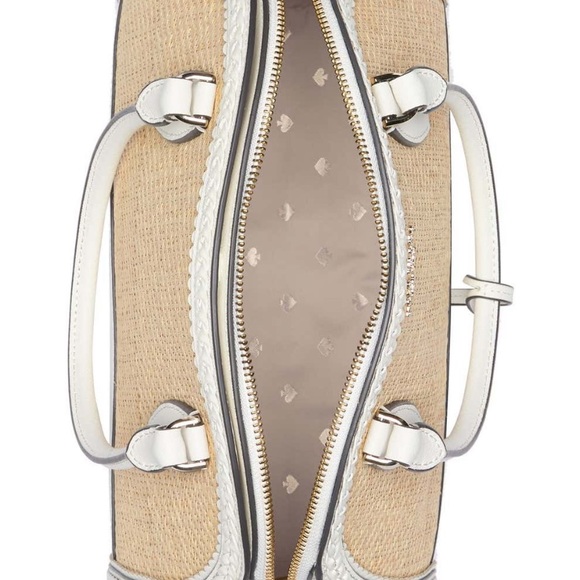 Sold!! Kate Spade ♠️ Medium leather straw satche - Picture 13 of 15
